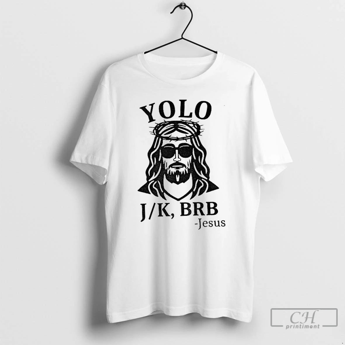 Premium Jesus Yolo Jk Brb Vintage T-Shirts, Hoodie, Sweatshirt | PopFlextees.com