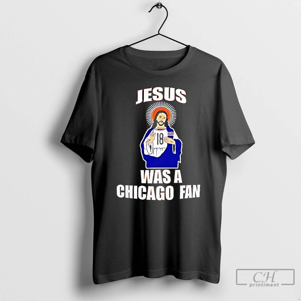 Premium Jesus Was A Chicago Fan Caleb Wiliams Funny Religious T-Shirts, Hoodie, Sweatshirt | PopFlextees.com