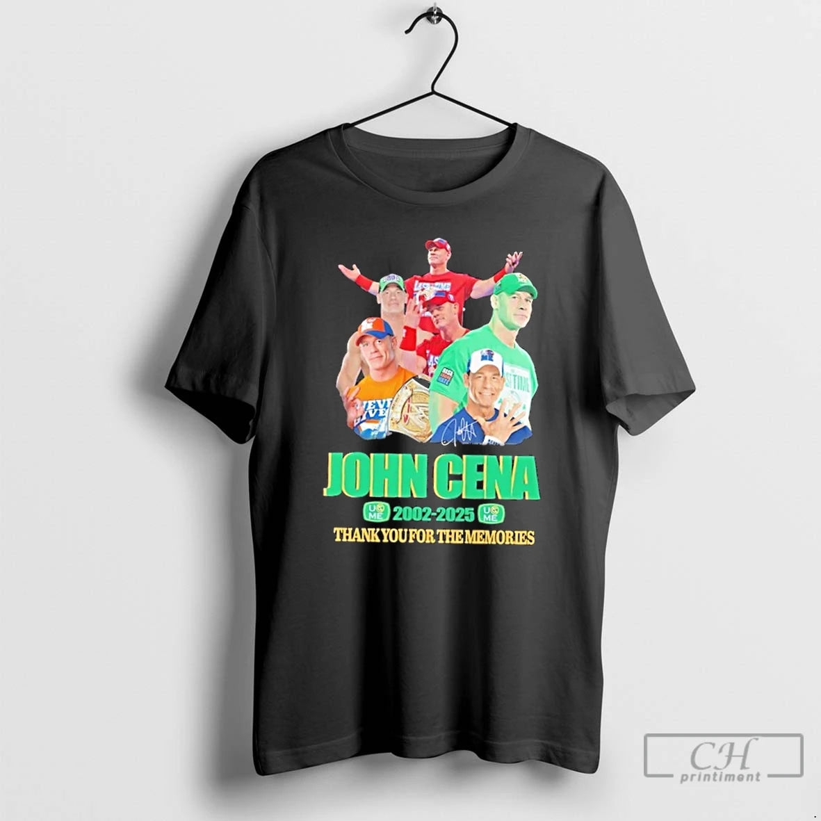 Premium John Cena 2002 2025 Thank You For The Memories Signature T-Shirts, Hoodie, Sweatshirt | PopFlextees.com