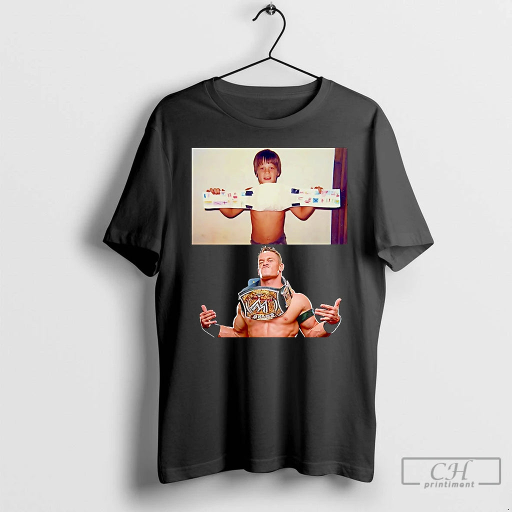 Premium John Cena As A Child And Now Christmas T-Shirts, Hoodie, Sweatshirt | PopFlextees.com
