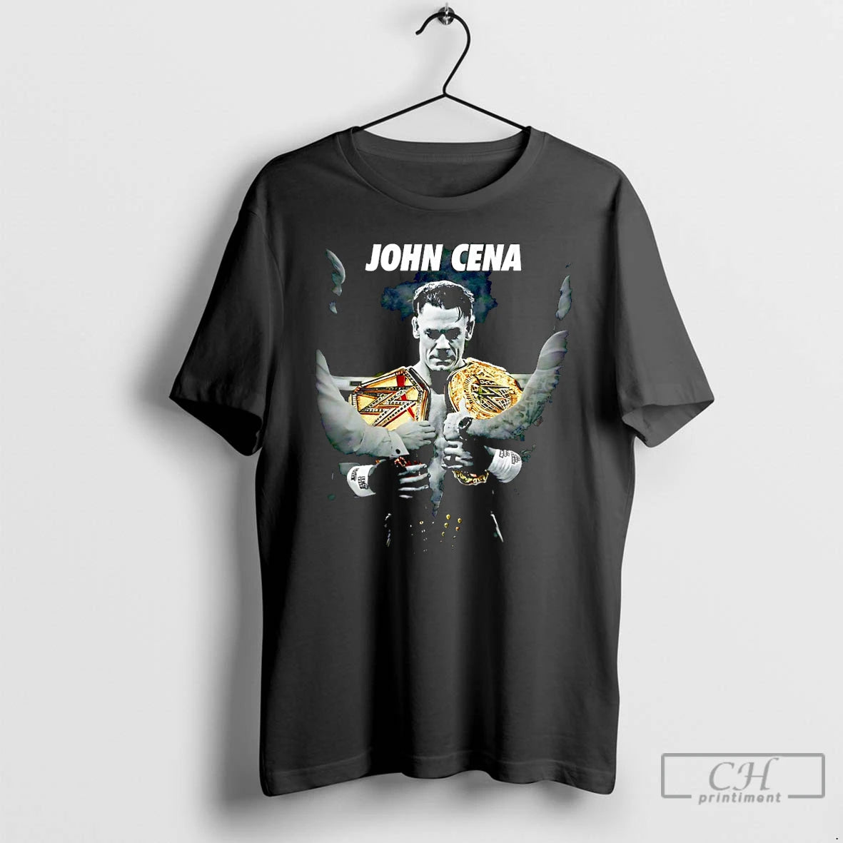 Premium John Cena Two Cup Champions Graphic Christmas T-Shirts, Hoodie, Sweatshirt | PopFlextees.com