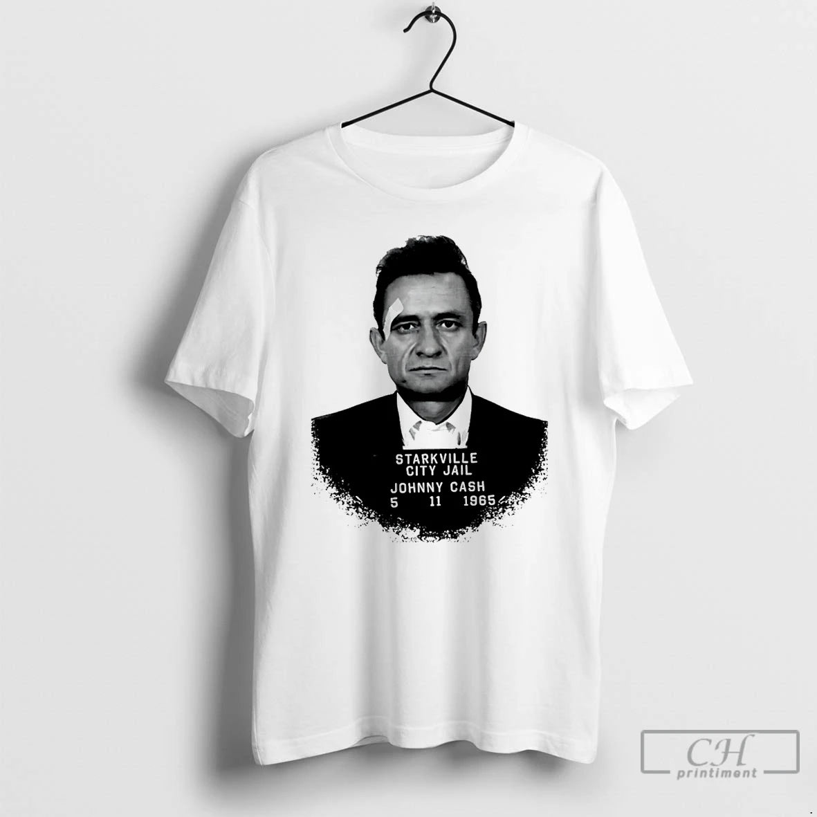 Premium Johnny Cash Starkville City Jail 5 11 1965 T-Shirts, Hoodie, Sweatshirt | PopFlextees.com