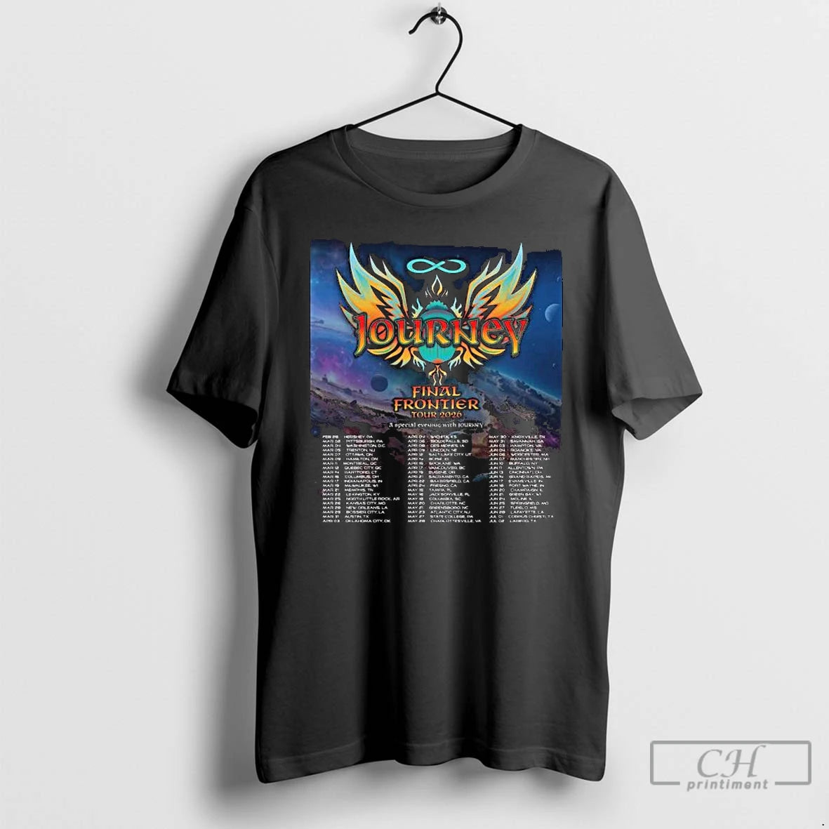 Premium Journey Final Frontier Tour 2026 Show Schedule T-Shirts, Hoodie, Sweatshirt | PopFlextees.com