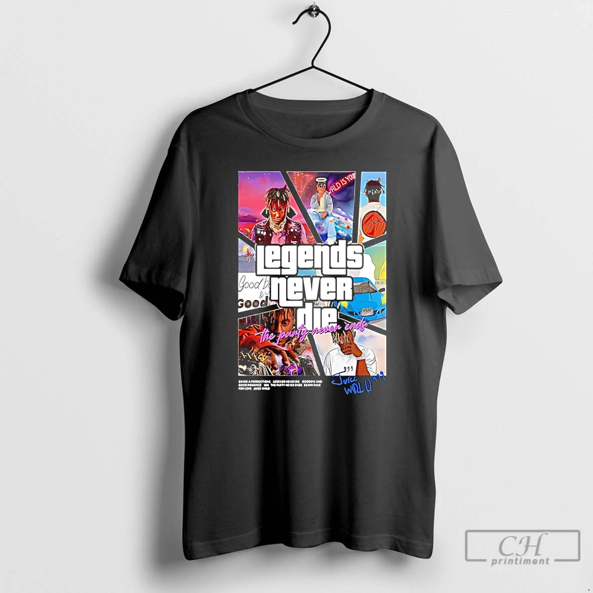 Premium Juice Wrld Legends Never Die T-Shirts, Hoodie, Sweatshirt | PopFlextees.com