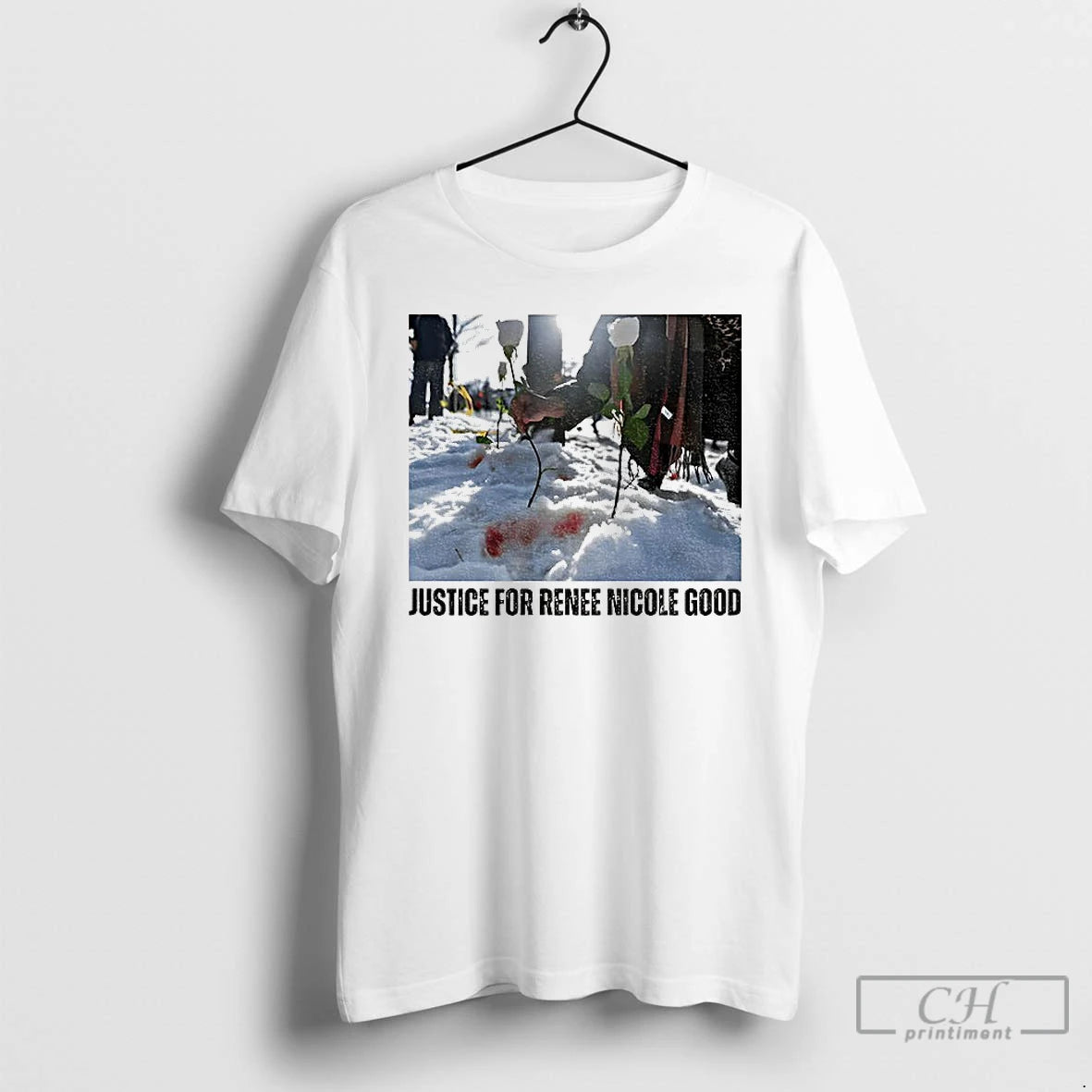 Premium Justice For Renee Nicole Good Minneapolis Protest Snowday Political T-Shirts, Hoodie, Sweatshirt | PopFlextees.com
