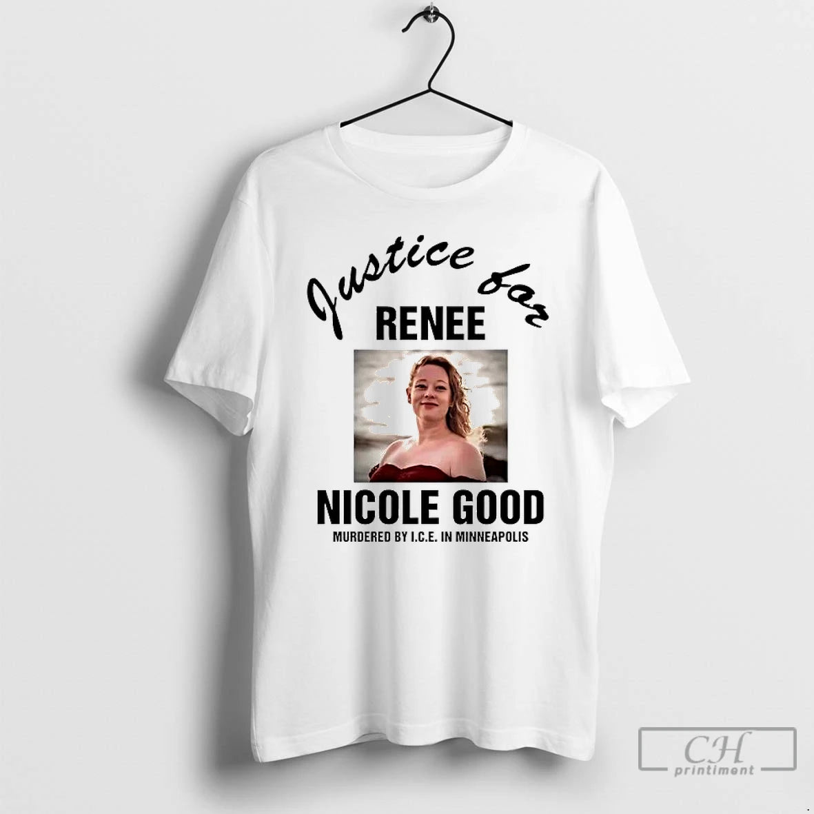 Premium Justice For Renee Nicole Good Murdered By Ice In Minneapolis T-Shirts, Hoodie, Sweatshirt | PopFlextees.com