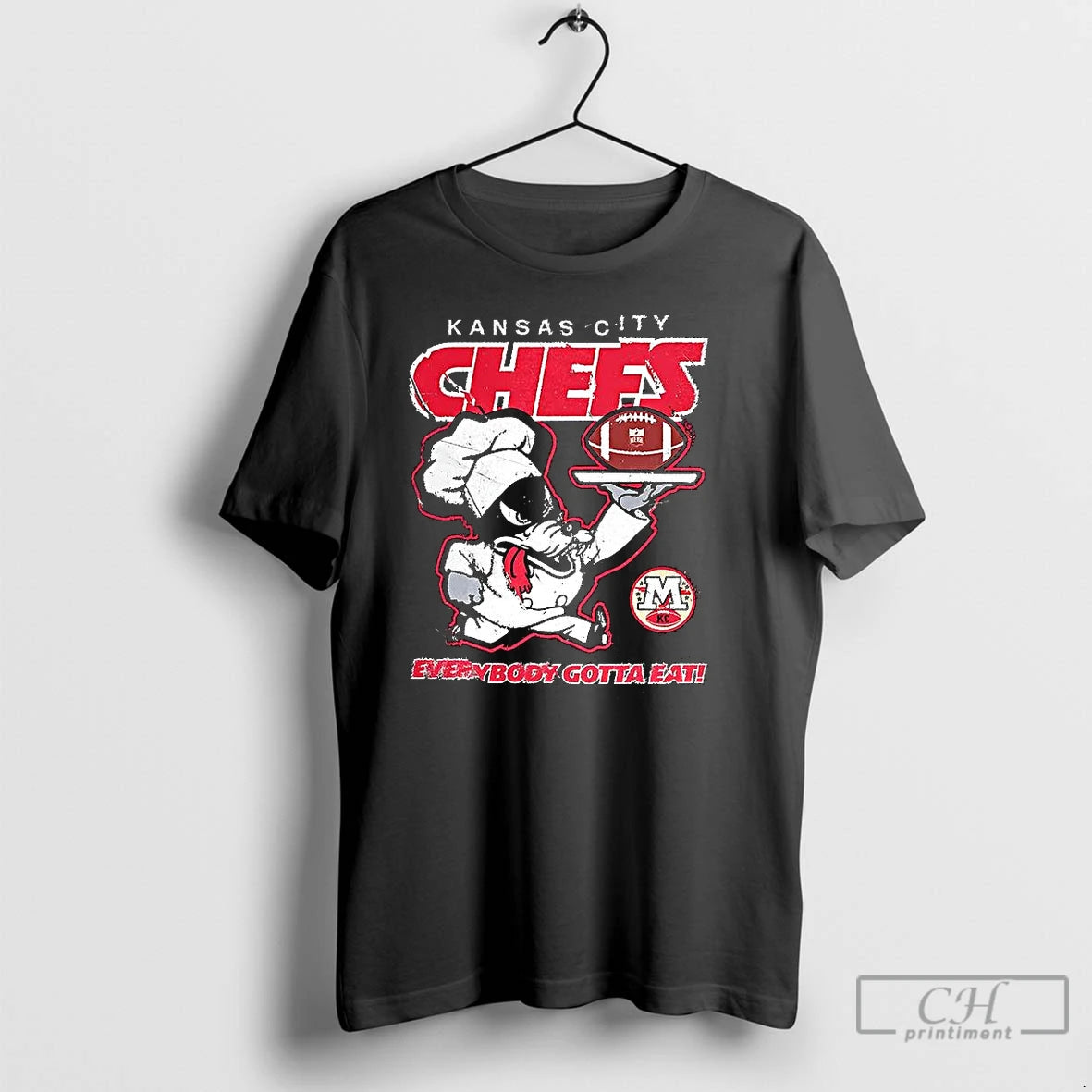 Premium Kansas City Chefs Football Everybody Gotta Eat Mascot Chefs T-Shirts, Hoodie, Sweatshirt | PopFlextees.com