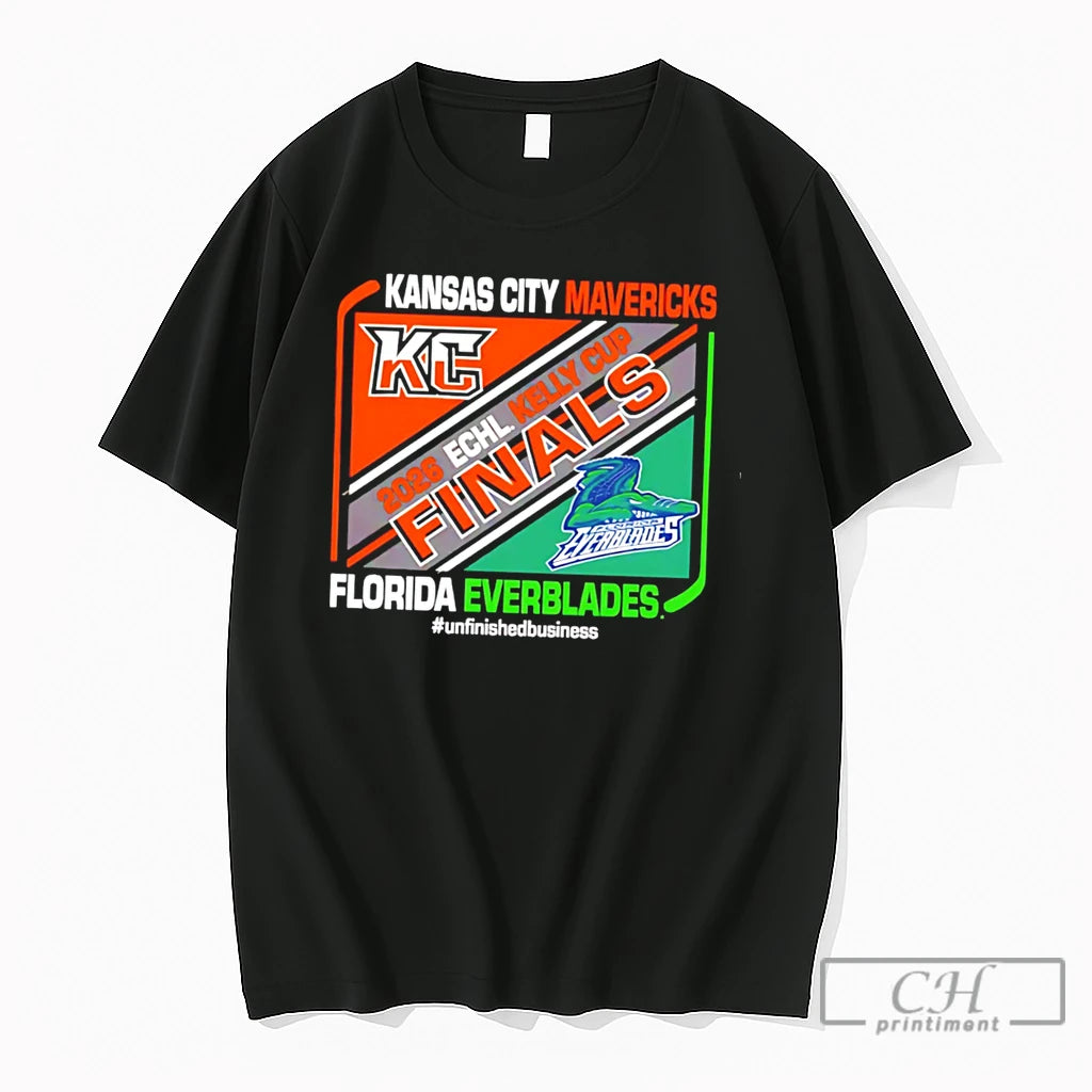 Premium Kansas City Mavericks Vs Florida Everblades Kelly Cup 2026 Dueling Tee T Shirts Sweater