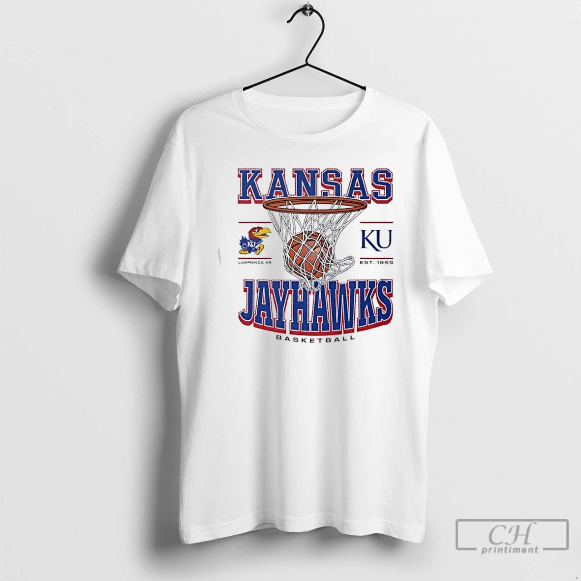 Premium Kansas Jayhawks Basketball Game Time Lawrence Ks Est 1865 T-Shirts, Hoodie, Sweatshirt | PopFlextees.com