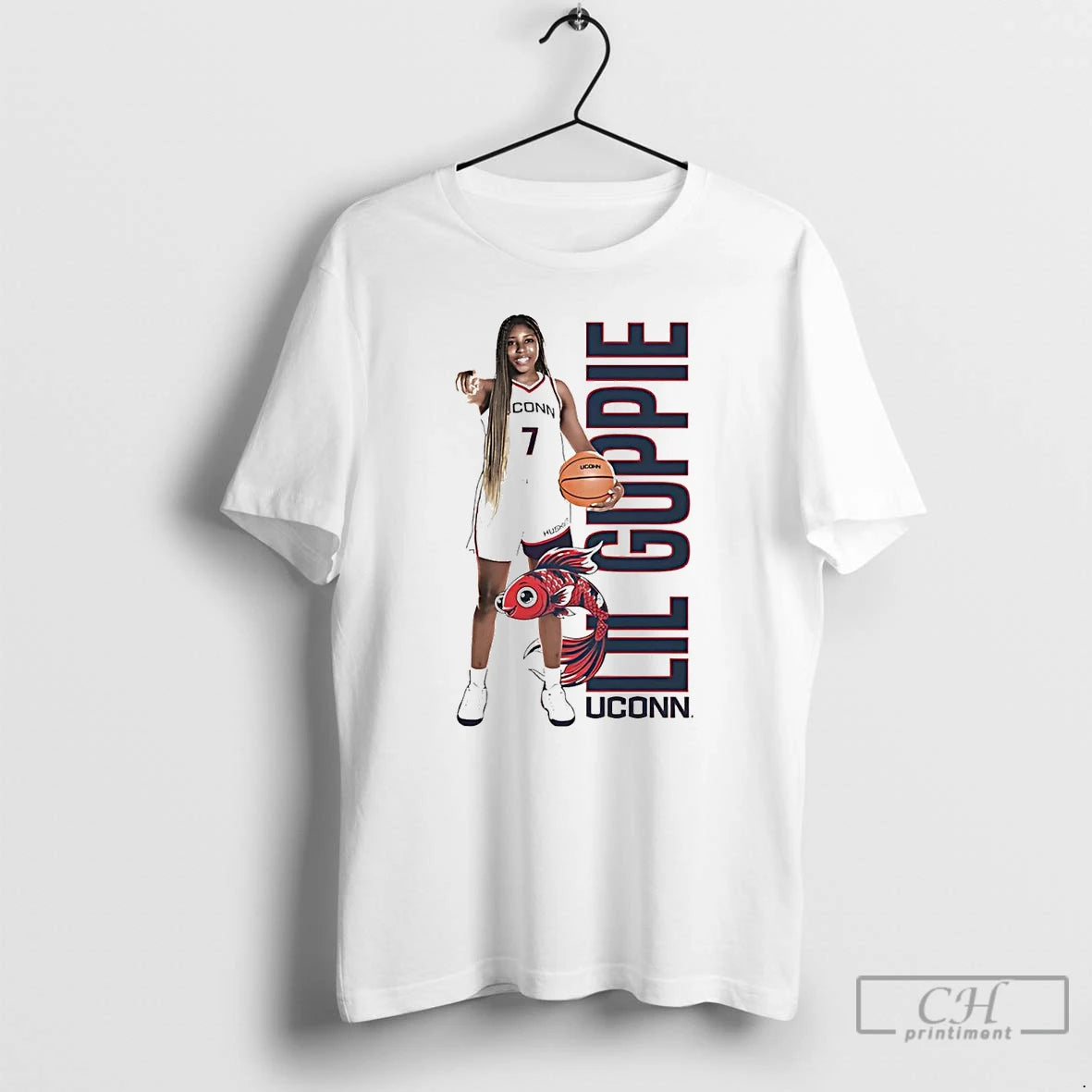 Premium Kelis Fisher Lil Guppie Uconn Huskies T-Shirts, Hoodie, Sweatshirt | PopFlextees.com