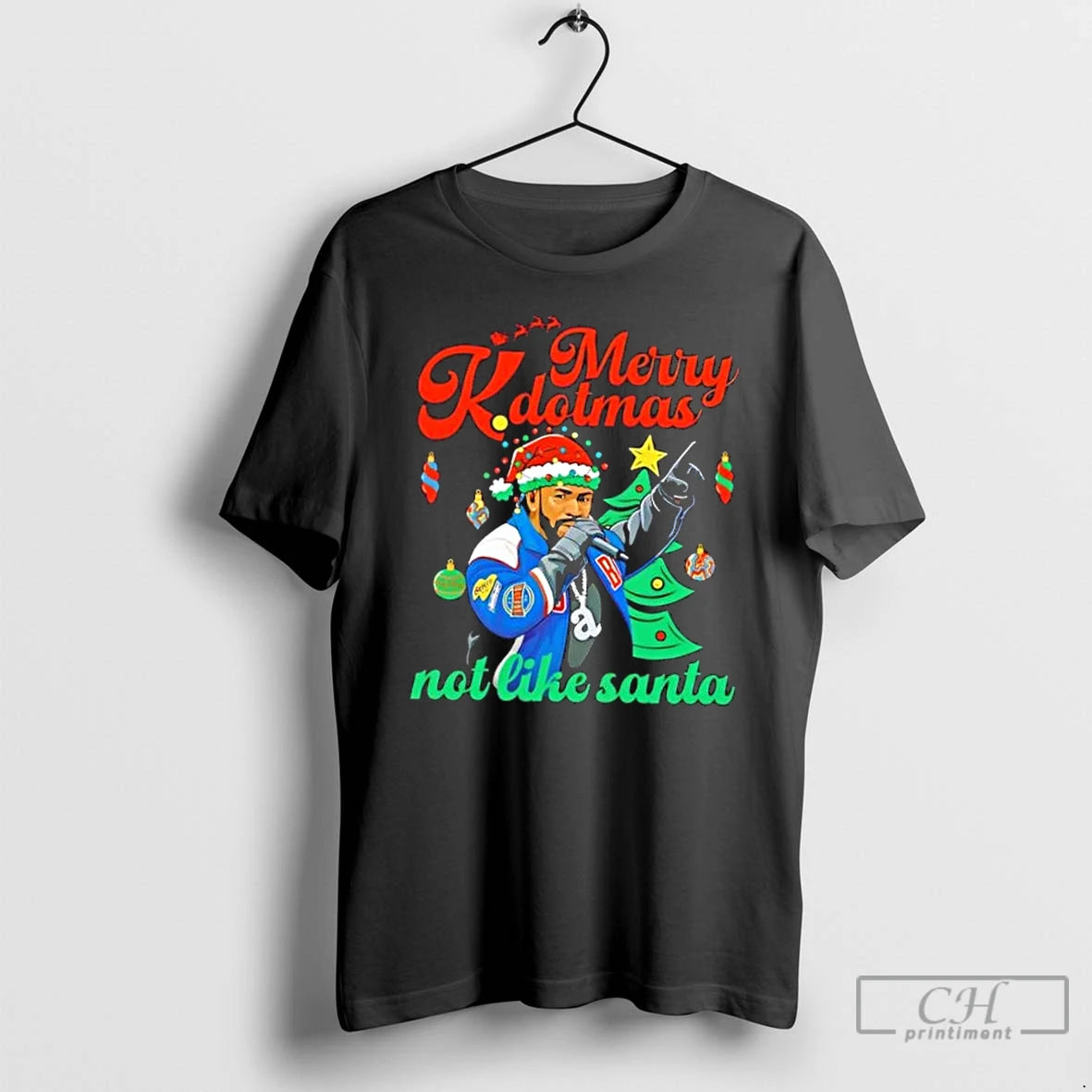 Premium Kendrick Lamar Merry Kdotmas Not Like Santa T-Shirts, Hoodie, Sweatshirt | PopFlextees.com