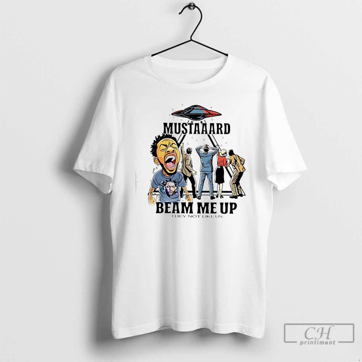 Premium Kendrick Lamar Ufo Mustaaard Beam Me Up They Not Like Us T Shirts Sweater Hoodie, Sweatshirt | PopFlextees.com
