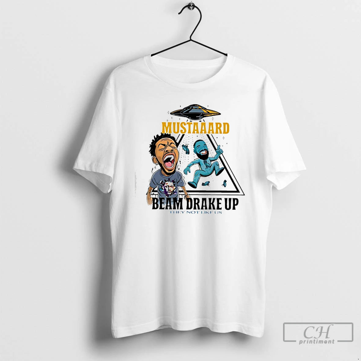 Premium Kendrick Lamar Mustaaard Beam Me Up They Not Like Us T-Shirts, Hoodie, Sweatshirt | PopFlextees.com