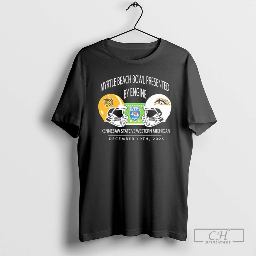 Premium Kennesaw State Owls Football Vs Western Michigan Broncos Football Myrtle Beach Bowl Presented By T-Shirts,...
