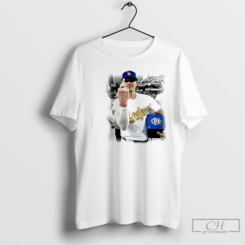 Premium Kike Hernandez Former Dodgers Signature Graphic T-Shirts, Hoodie, Sweatshirt | PopFlextees.com