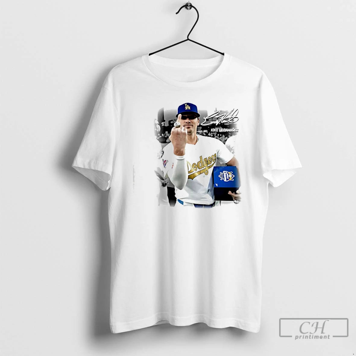 Premium Kike Hernandez Former Dodgers Signature Graphic T-Shirts, Hoodie, Sweatshirt | PopFlextees.com