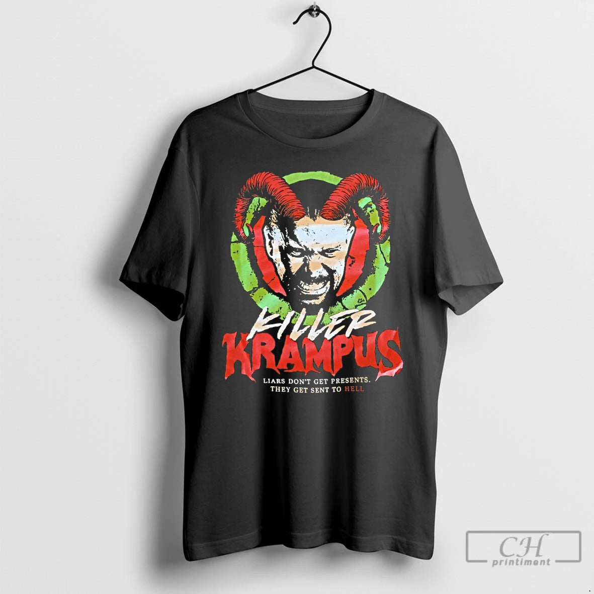 Premium Killer Krampus Liars Dont Get Presents They Get Sent To Hell T Shirts Sweater Hoodie, Sweatshirt | PopFlextees.com