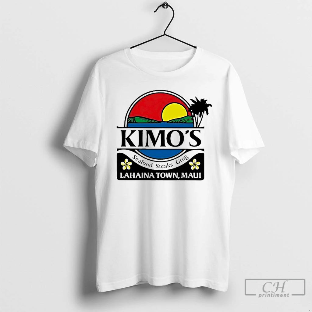 Premium Kimos Seafood Steaks Grog Lahaina Town Maui Logo T-Shirts, Hoodie, Sweatshirt | PopFlextees.com