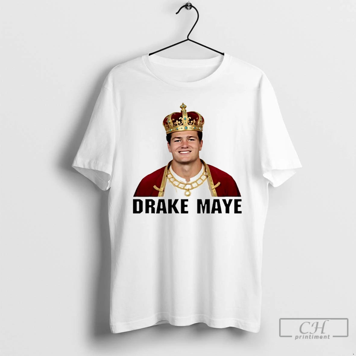 Premium King Drake Maye New England Football T-Shirts, Hoodie, Sweatshirt | PopFlextees.com
