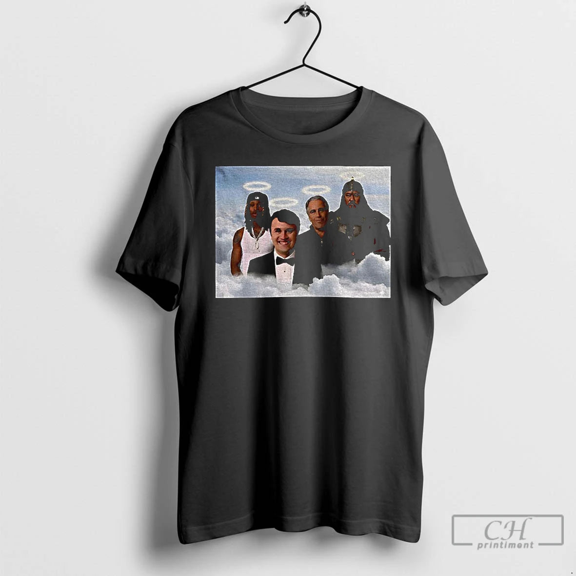 Premium King Von Charlie Kirk Genghis Khan Jeffrey Epstein Legends In Heaven T Shirts Sweater Hoodie, Sweatshirt