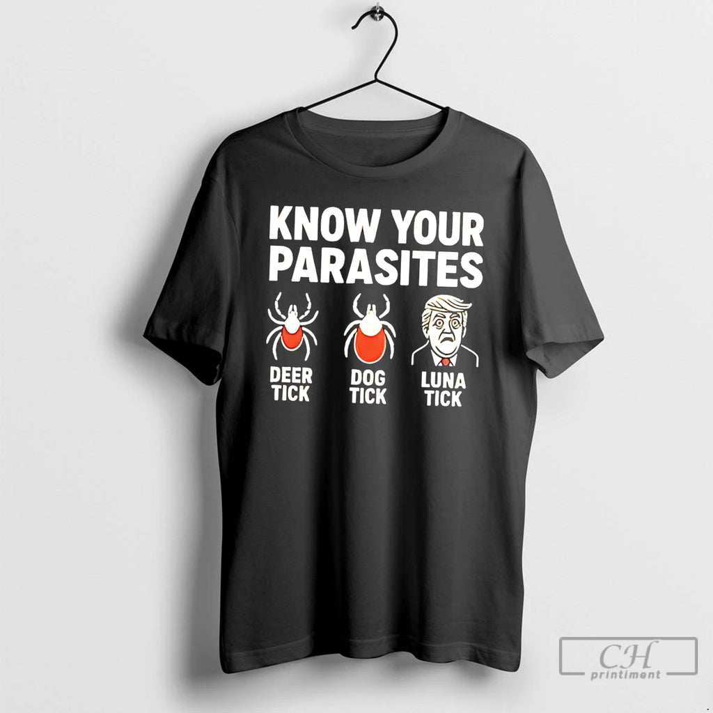 Premium Know Your Parasites Deer Tick Dog Tick Luna Tick Tee