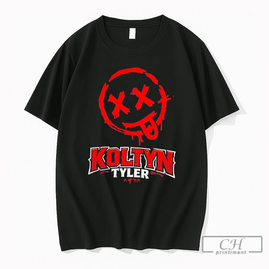 Premium Koltyn Tyler Smiley Face Graphic Tee