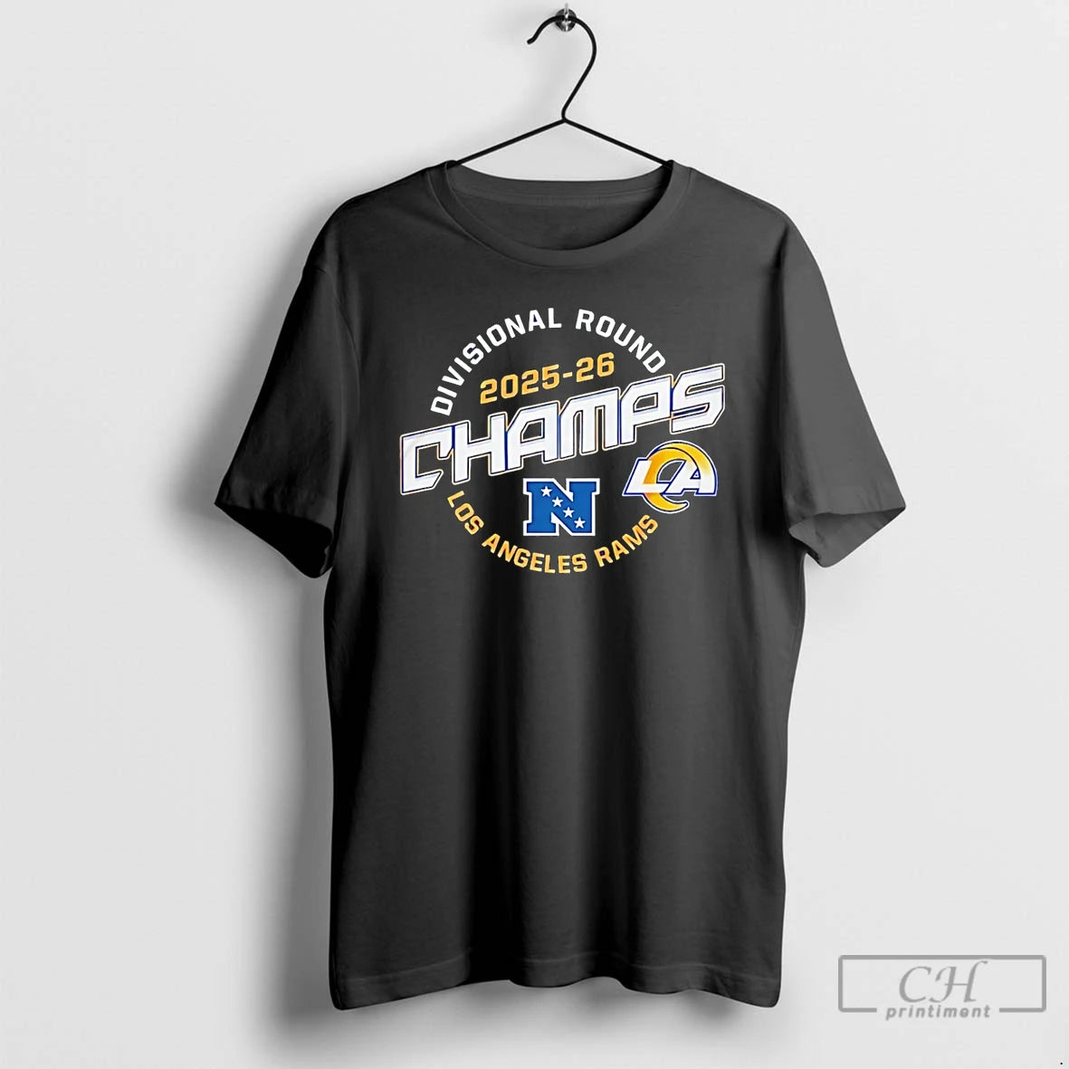 Premium La Rams Champs Divisional Round 2025 26 T-Shirts, Hoodie, Sweatshirt | PopFlextees.com