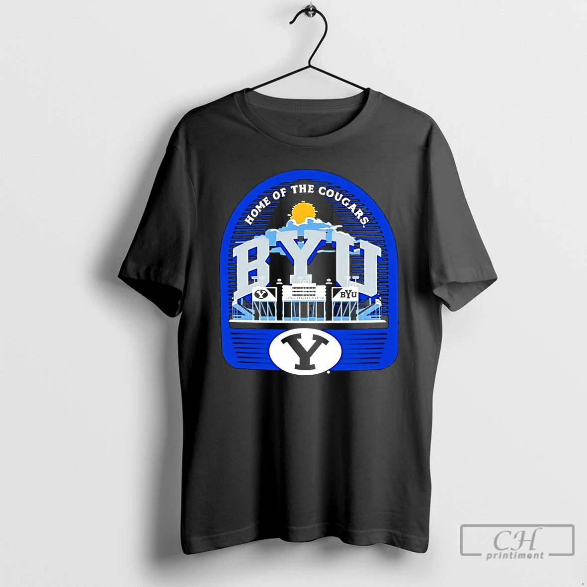 Premium Lavell Edwards Stadium Home Of The Byu Cougars T-Shirts, Hoodie, Sweatshirt | PopFlextees.com