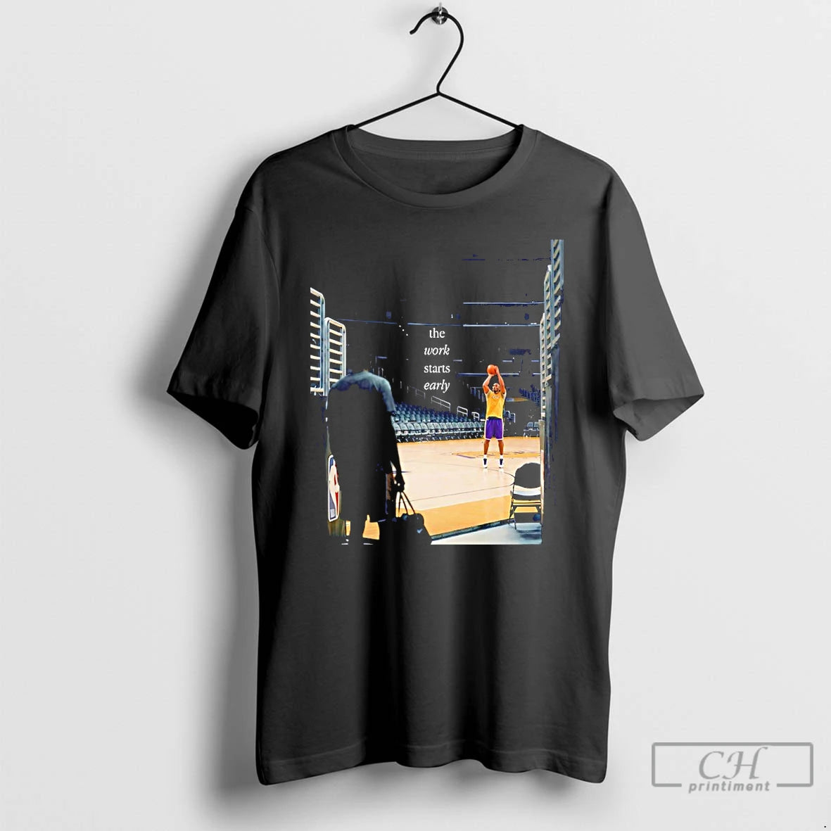 Premium Lakers Kobe Bryant Mamba The Work Starts Early T-Shirts, Hoodie, Sweatshirt | PopFlextees.com