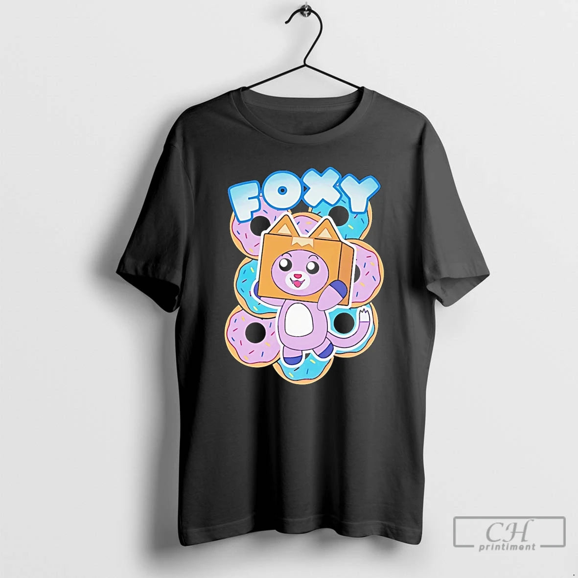 Premium Lankybox Foxy Donuts Cartoon T-Shirts, Hoodie, Sweatshirt | PopFlextees.com