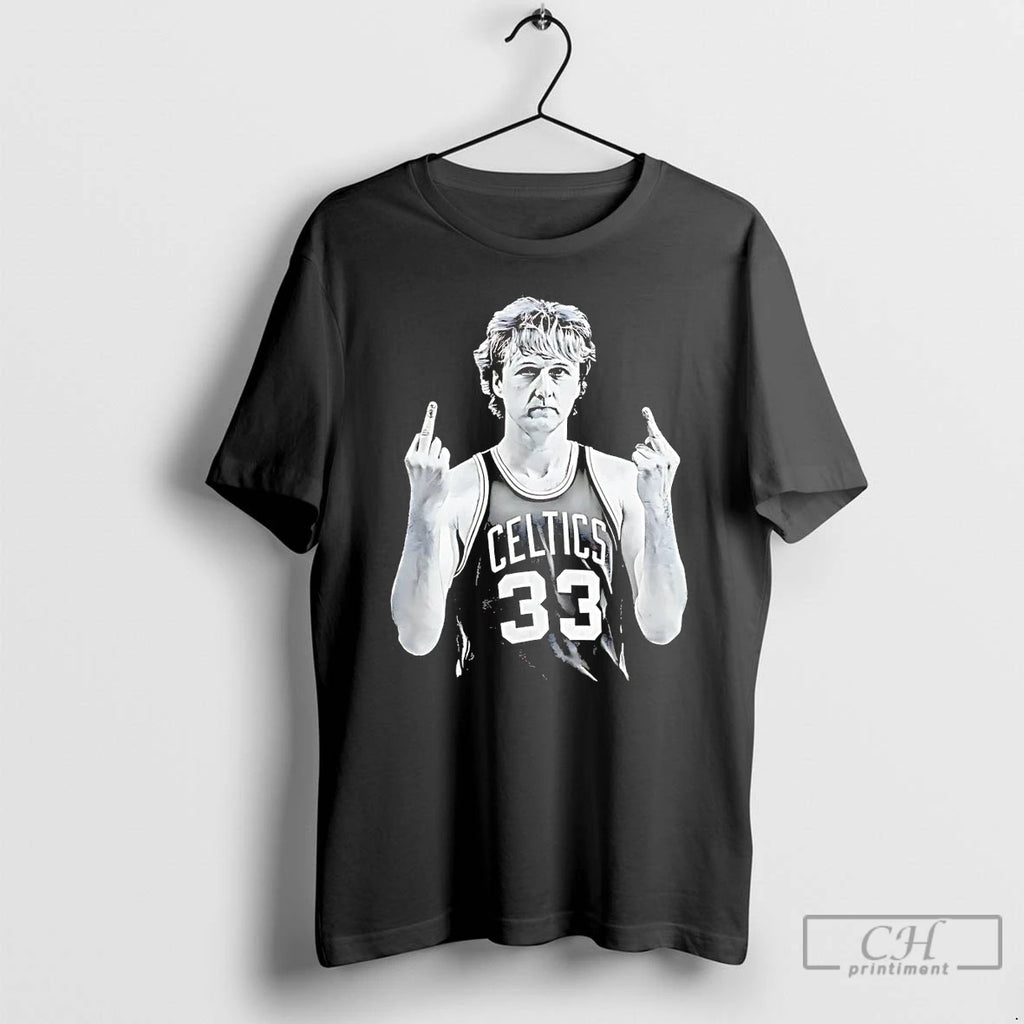 Premium Larry Bird Legend Middle Finger T-Shirts, Hoodie, Sweatshirt | PopFlextees.com
