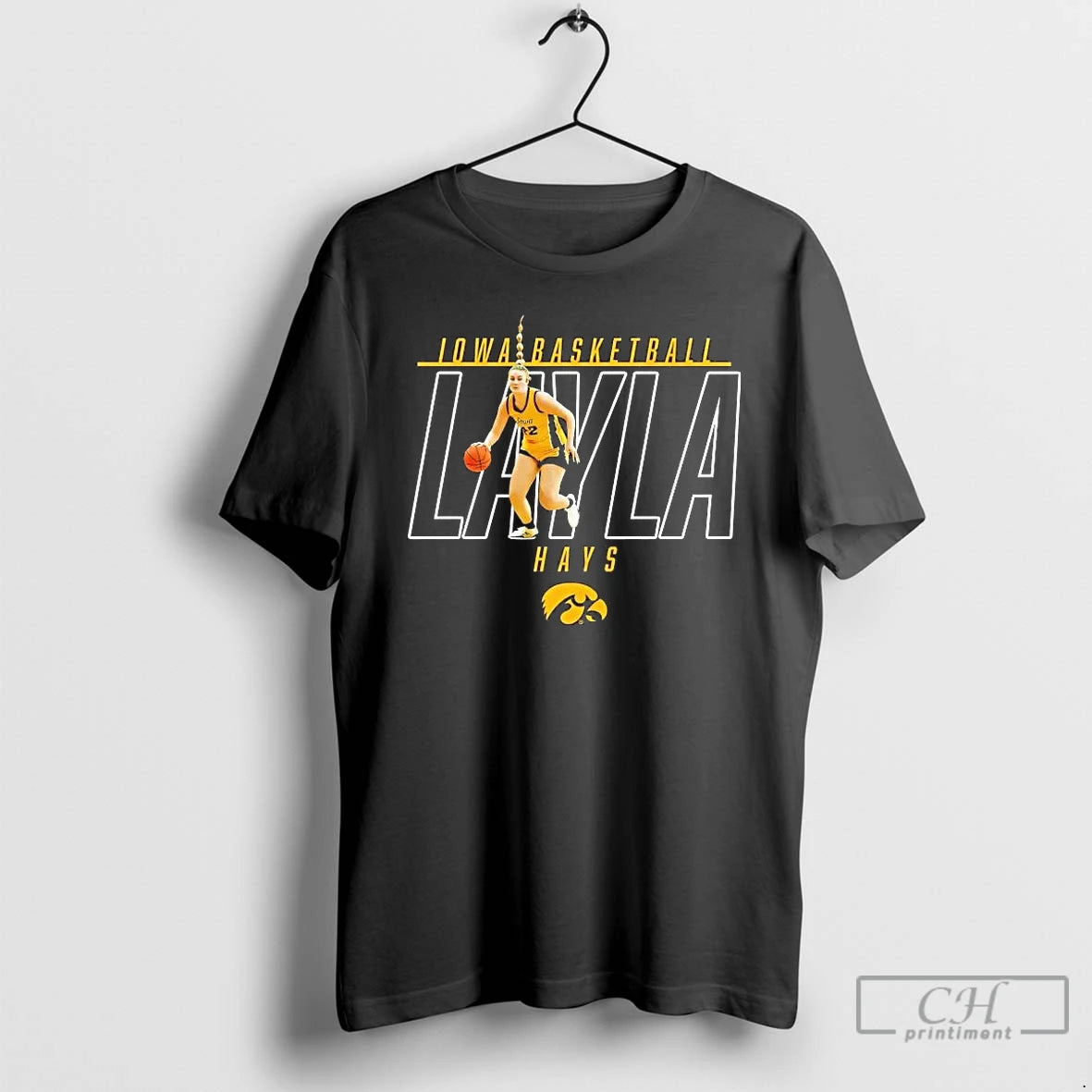 Premium Layla Hays Illustrated Iowa Basketball T-Shirts, Hoodie, Sweatshirt | PopFlextees.com
