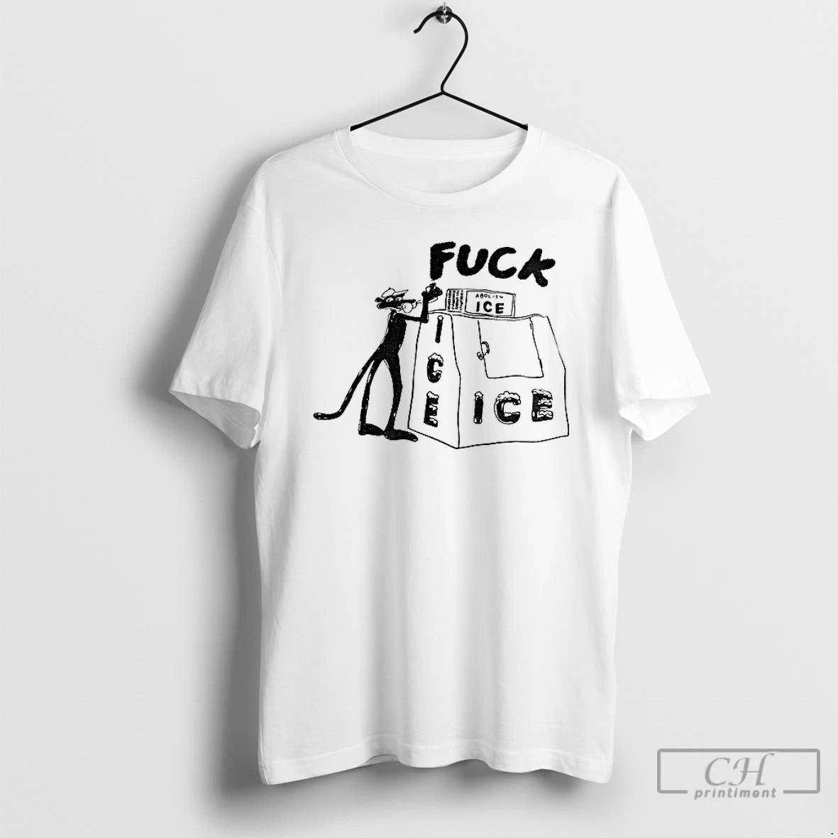 Premium Leopard Fuck Ice Abolish Ice T-Shirts, Hoodie, Sweatshirt | PopFlextees.com
