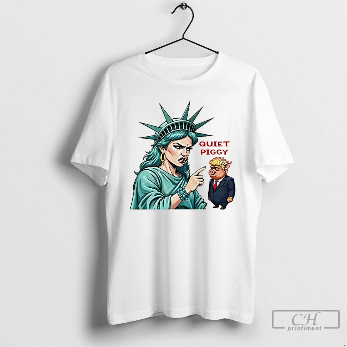 Premium Liberty Said Trump Quiet Piggy T-Shirts, Hoodie, Sweatshirt | PopFlextees.com