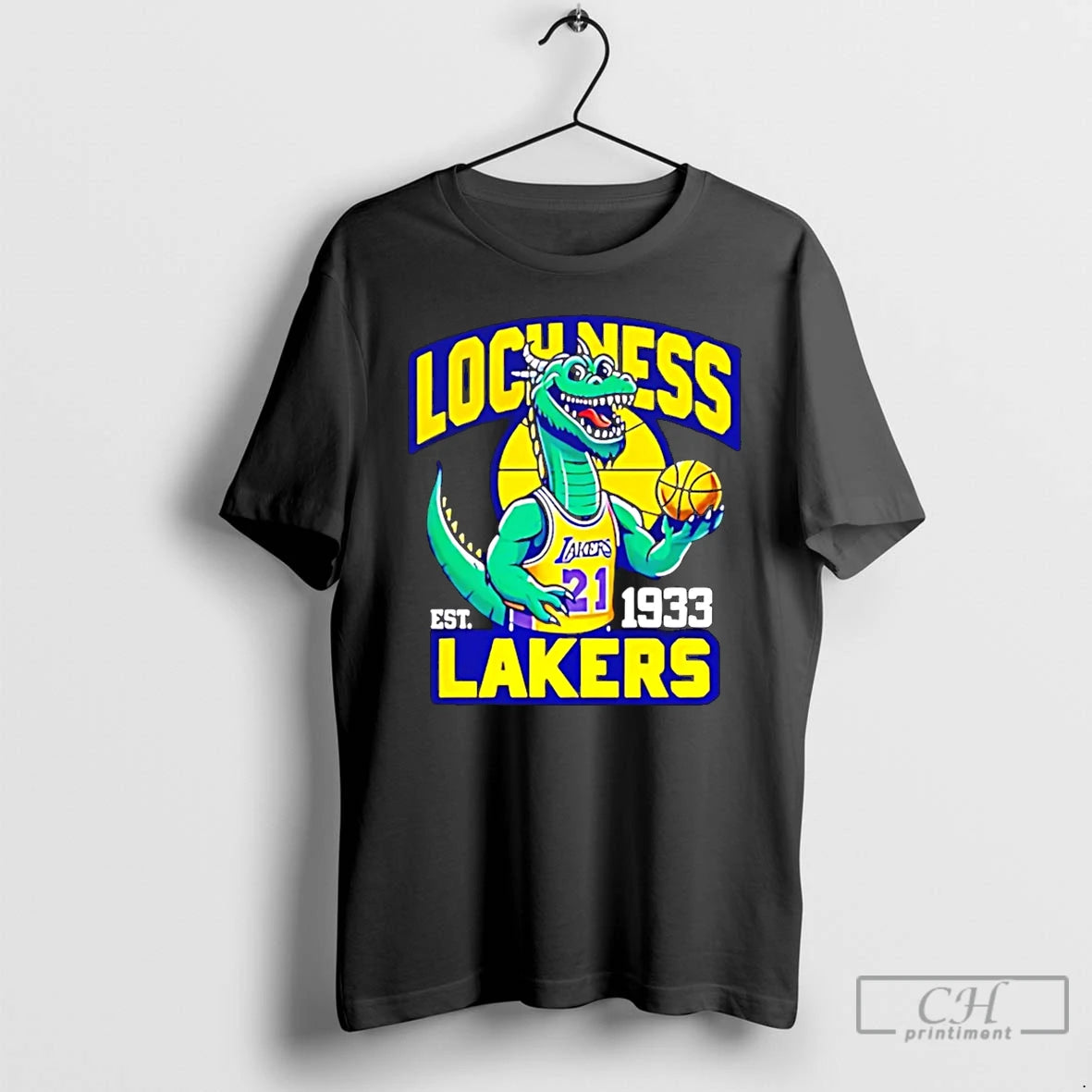 Premium Los Angeles Lakers Lochness Lakers Est 1933 T-Shirts, Hoodie, Sweatshirt | PopFlextees.com