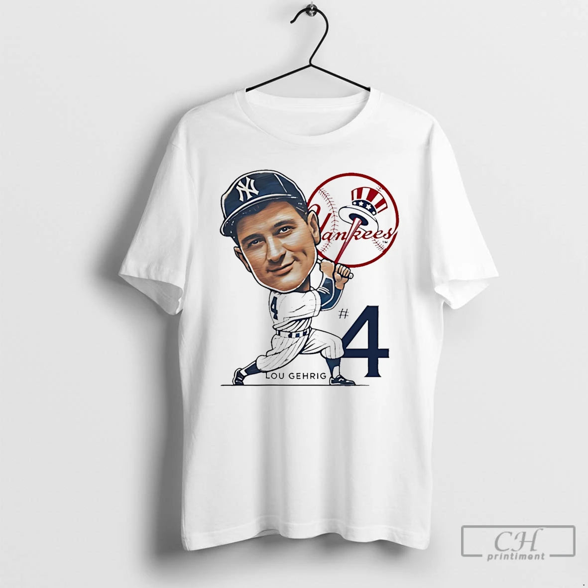 Premium Lou Gehrig New York Yankees Legend Caricature T-Shirts, Hoodie, Sweatshirt | PopFlextees.com