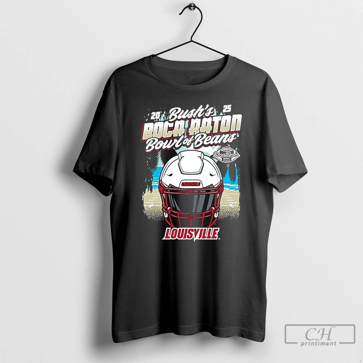 Premium Louisville Cardinals 2025 Boca Raton Bowl Helmet T-Shirts, Hoodie, Sweatshirt | PopFlextees.com