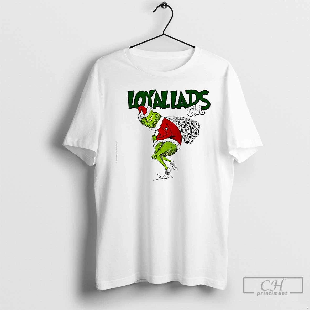 Premium Loyal Lads Club Grinch Carrying Soccer Balls T-Shirts, Hoodie, Sweatshirt | PopFlextees.com