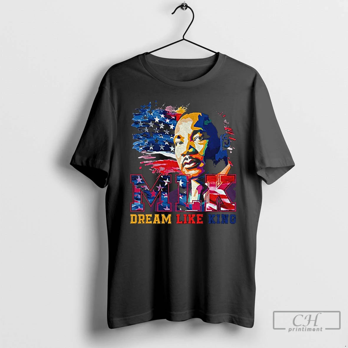 Premium Mlk Jr Dream Like King Inspirational T-Shirts, Hoodie, Sweatshirt | PopFlextees.com