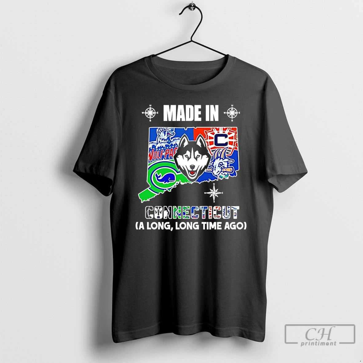 Premium Made In Connecticut A Long Long Time Ago State T-Shirts, Hoodie, Sweatshirt | PopFlextees.com