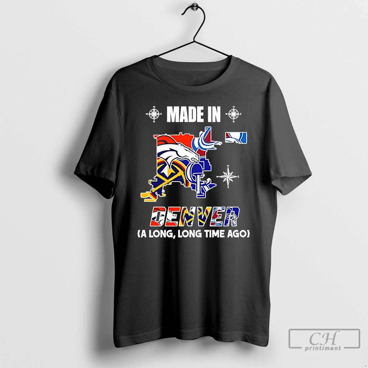 Premium Made In Denver A Long Long Time Ago State T-Shirts, Hoodie, Sweatshirt | PopFlextees.com