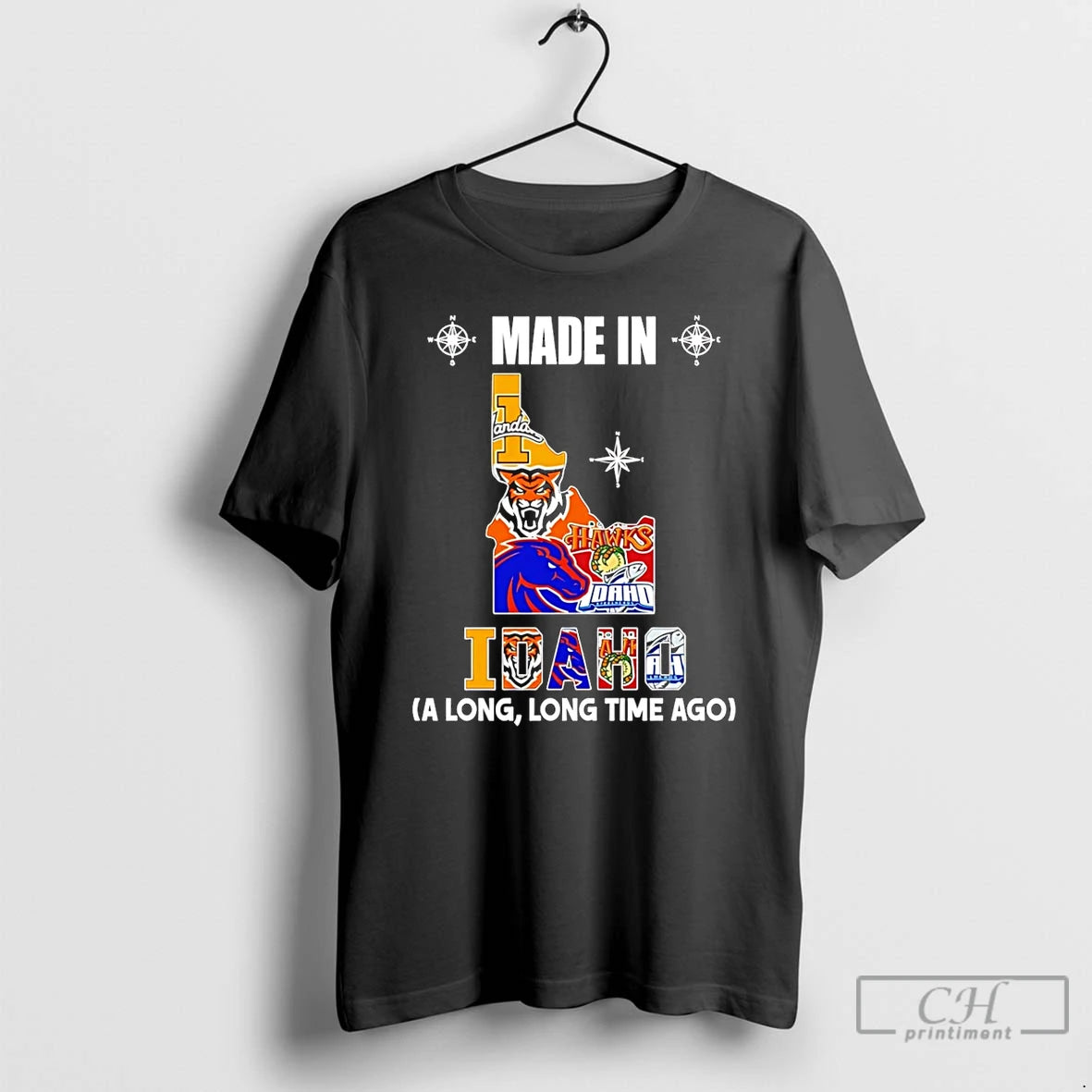 Premium Made In Idaho A Long Long Time Ago State T-Shirts, Hoodie, Sweatshirt | PopFlextees.com