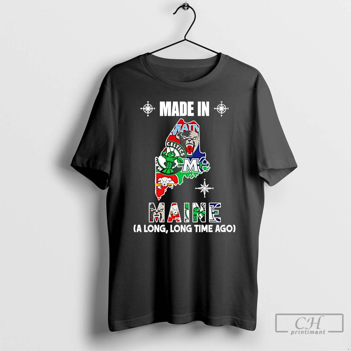 Premium Made In Maine A Long Long Time Ago State T-Shirts, Hoodie, Sweatshirt | PopFlextees.com