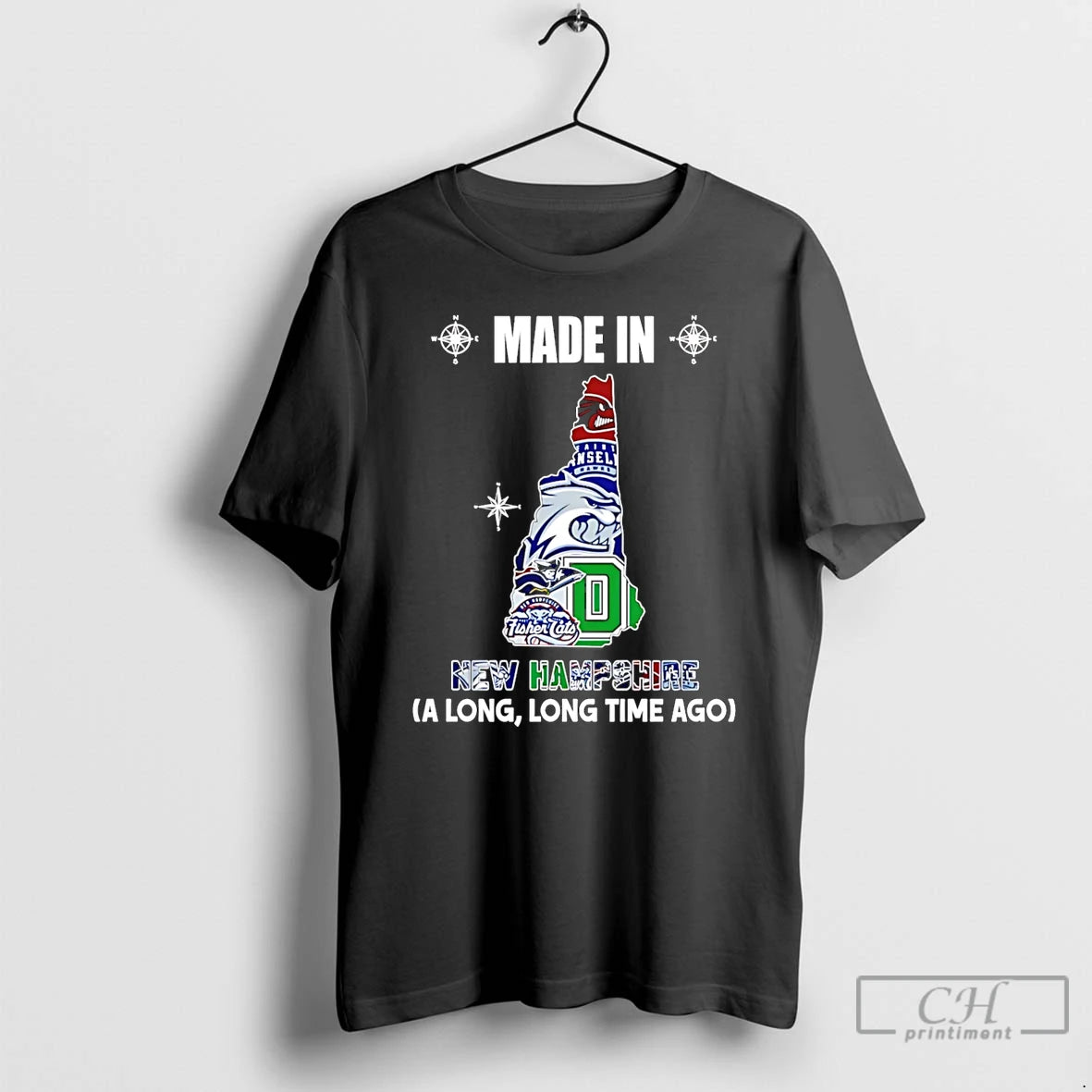 Premium Made In New Hampshire A Long Long Time Ago State T-Shirts, Hoodie, Sweatshirt | PopFlextees.com