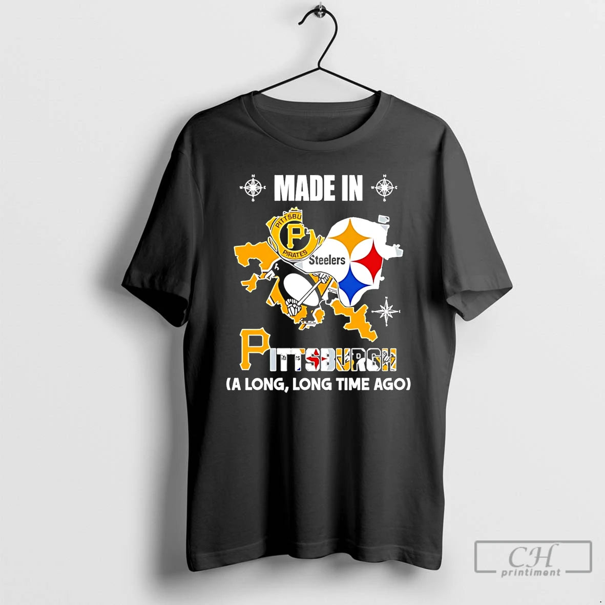 Premium Made In Pittsburgh A Long Long Time Ago State T-Shirts, Hoodie, Sweatshirt | PopFlextees.com