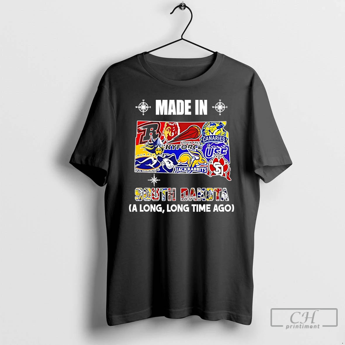 Premium Made In South Dakota A Long Long Time Ago State T-Shirts, Hoodie, Sweatshirt | PopFlextees.com
