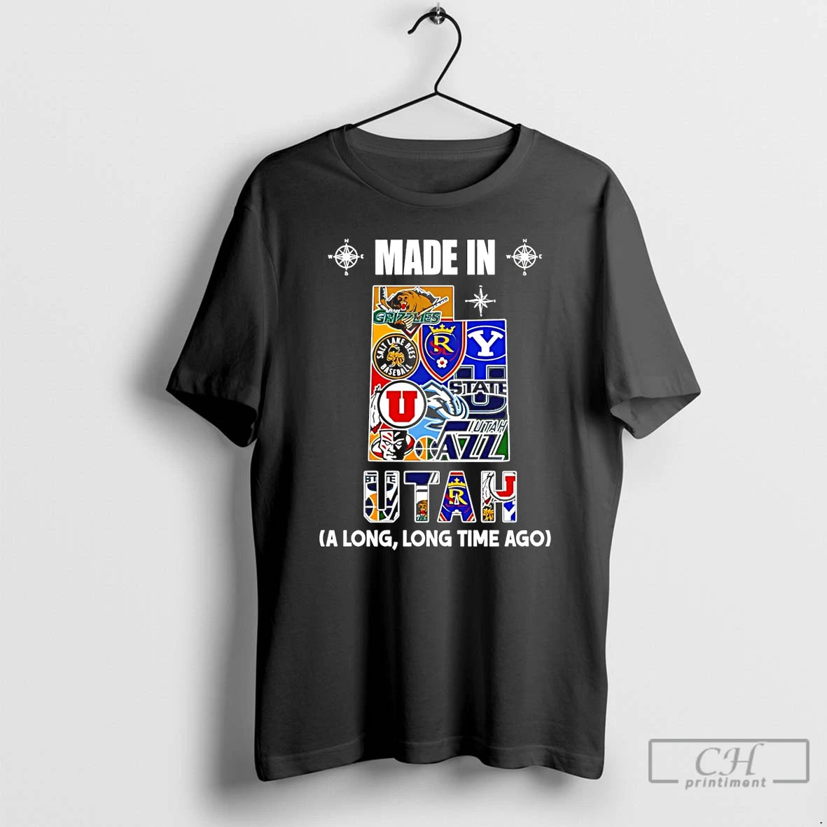 Premium Made In Utah A Long Long Time Ago State T-Shirts, Hoodie, Sweatshirt | PopFlextees.com