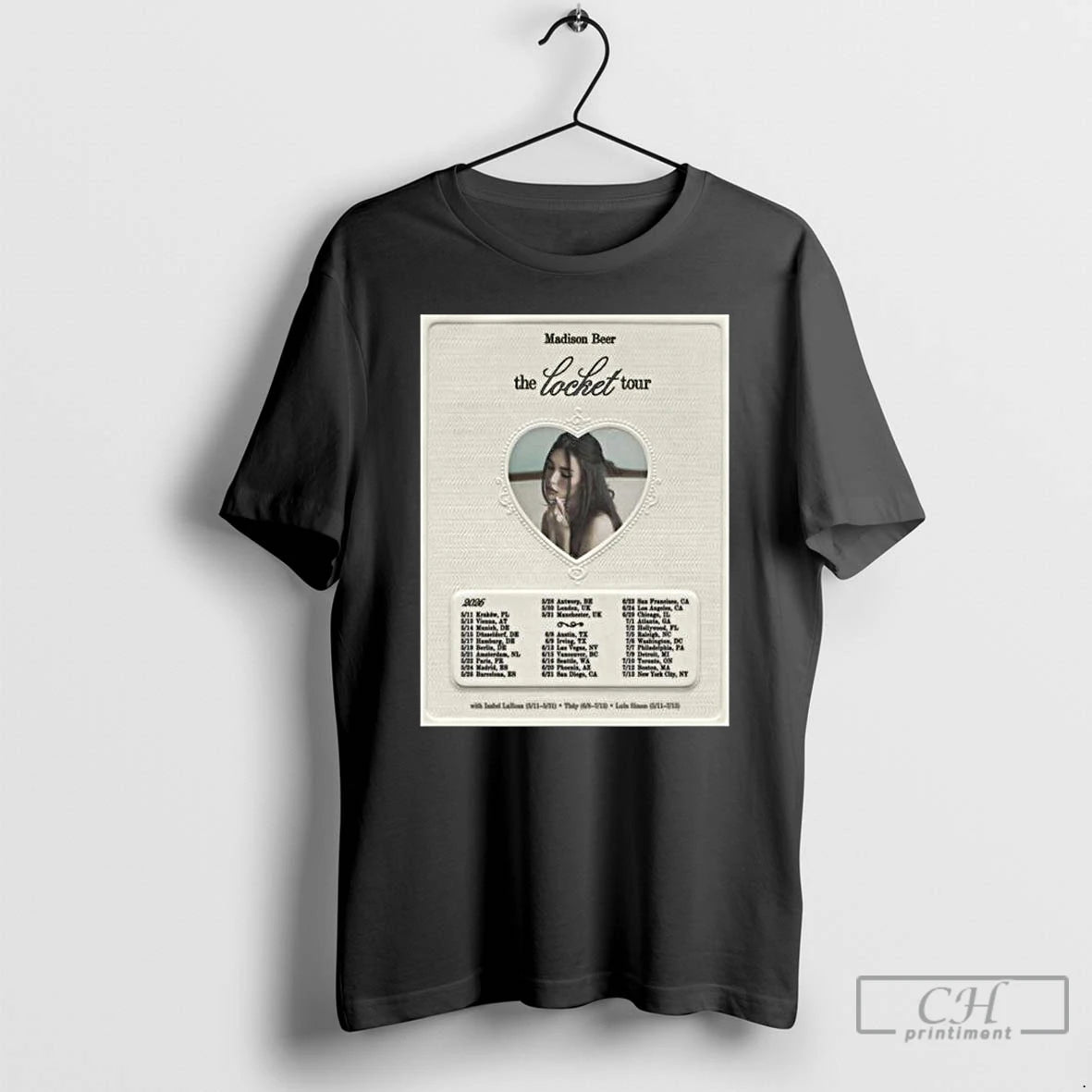 Premium Madison Beer The Locket Tour 2026 World Tour Schedule Dates T-Shirts, Hoodie, Sweatshirt | PopFlextees.com