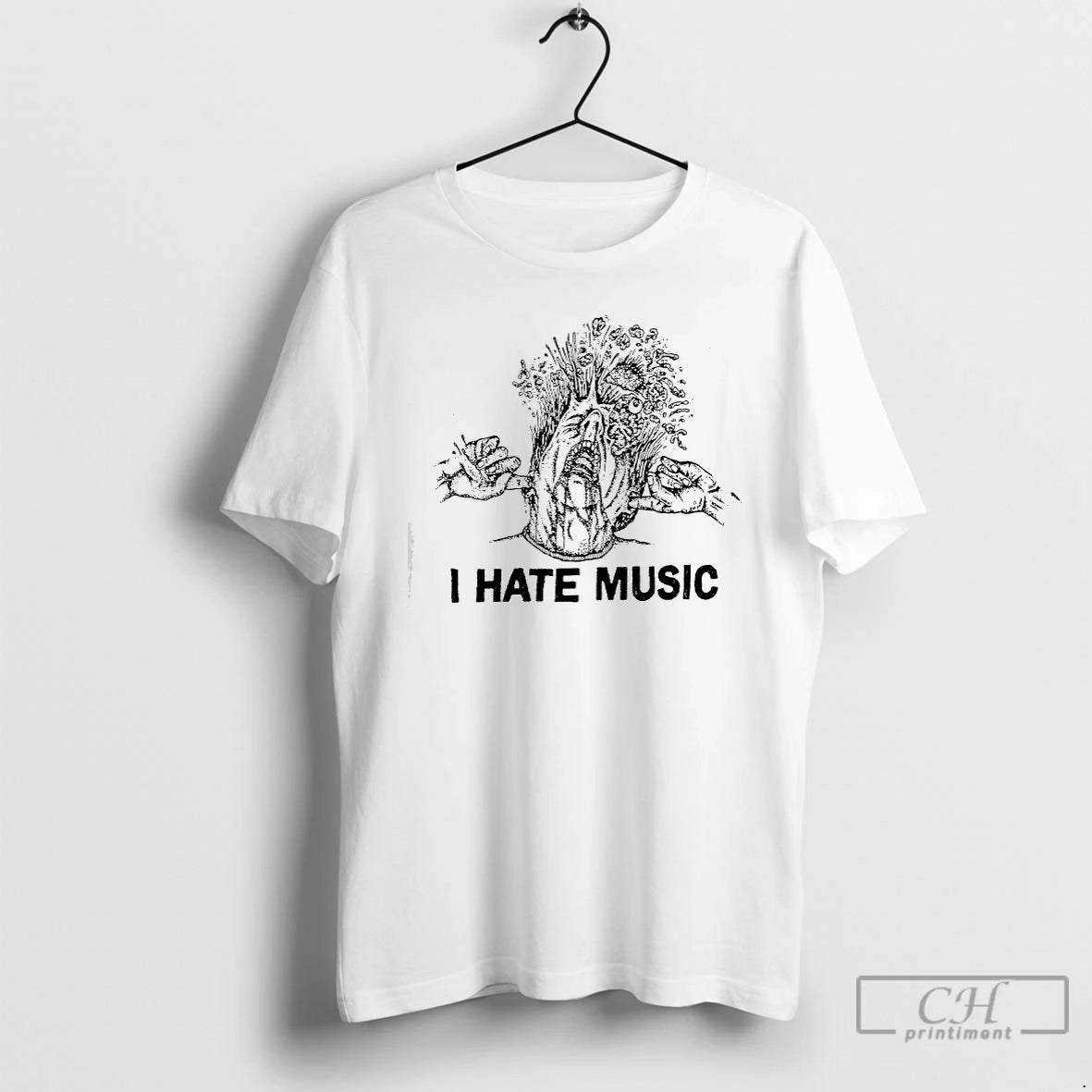 Premium Maggot Death I Hate Music Graphic T-Shirts, Hoodie, Sweatshirt | PopFlextees.com