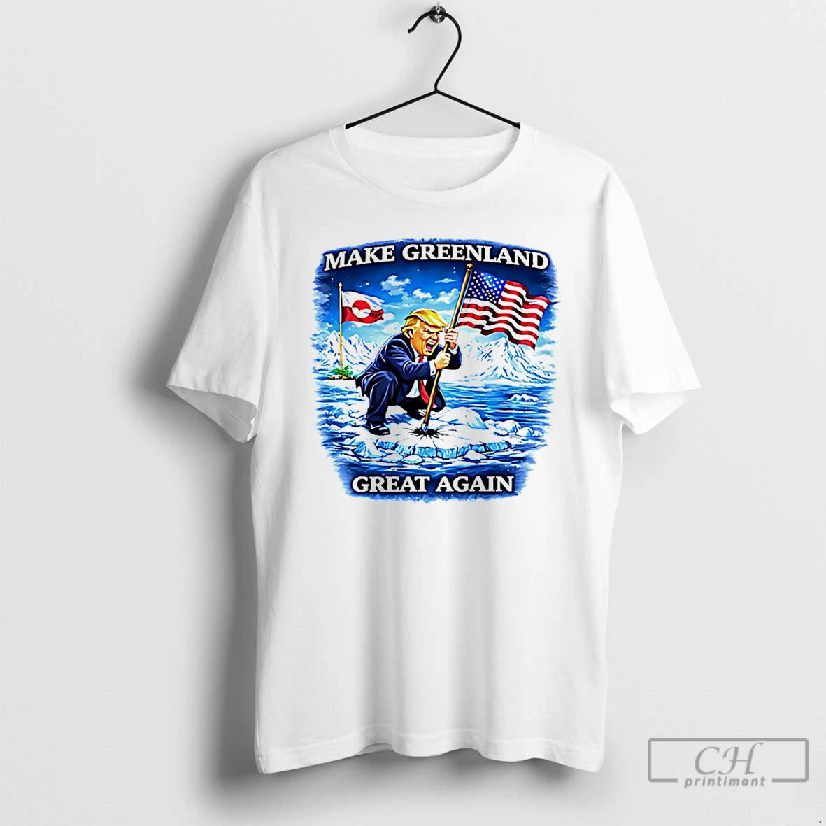 Premium Make Greenland Great Again Funny Trump T-Shirts, Hoodie, Sweatshirt | PopFlextees.com